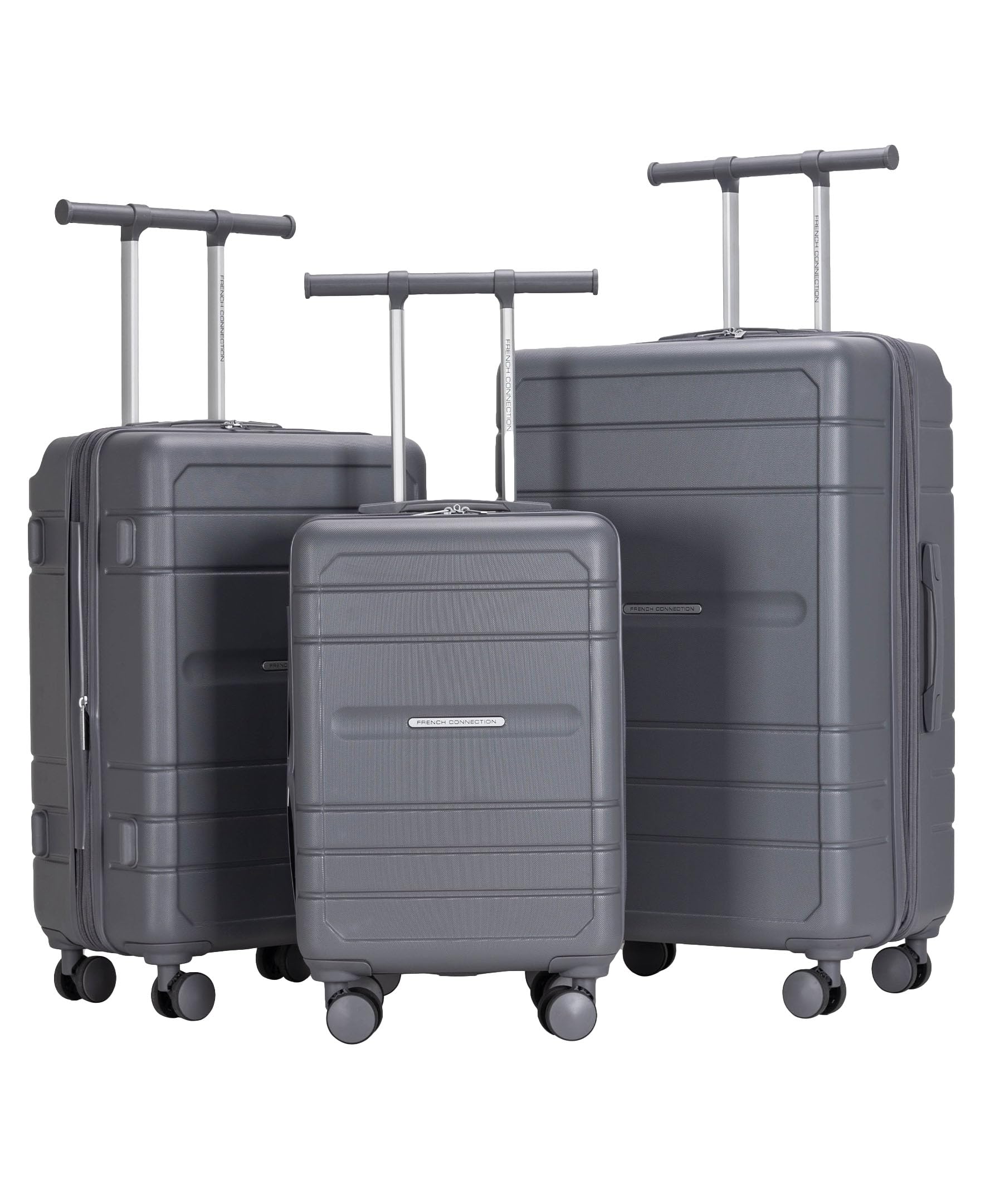 French Connection Le Voyage Luggage Quiet Shade 3 Piece Set for Globetrotters
| French Connection Le Voyage Luggage Qui